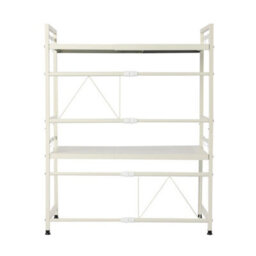 3 Tier Extendable Metal Microwave Rack Over Oven Toaster Shelf - thumbnail 4
