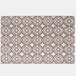 Ohs Tiles Print Reversible Outdoor Garden Rug Waterproof Area Floor Mat - thumbnail 4