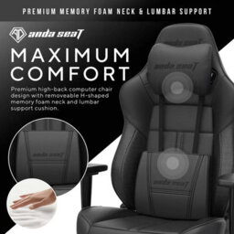 Xample Anda Seat Dark Demon Dragon Gaming Chair, Duraxtra Pvc Leather, 3D Armrests, 160 Degree Recline, Memory Foam Cushions, Black - thumbnail 4