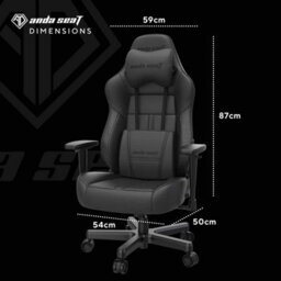 Xample Anda Seat Dark Demon Dragon Gaming Chair, Duraxtra Pvc Leather, 3D Armrests, 160 Degree Recline, Memory Foam Cushions, Black - thumbnail 2