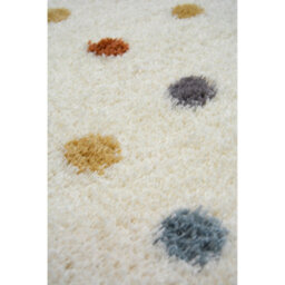 Melrose Spotty Multi Colour Shaggy High Pile Small Kids Area Indoor Rug 080/120Cm - thumbnail 2