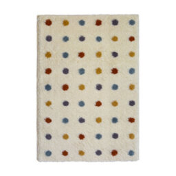 Melrose Spotty Multi Colour Shaggy High Pile Small Kids Area Indoor Rug 080/120Cm - thumbnail 4
