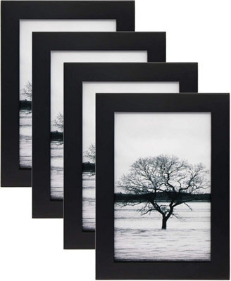 Pack Of 10 Photo Frame 6X4 Black Picture Frames Wall Mount Certificate Frames Uk - image 1