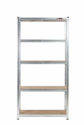 Rhino Racking 2 Bays - 180 X 90 X 45Cm - Galvanised - 5 Tier Boltless Heavy Duty Garage Shelving Unit - 1000Kg Load Weight - thumbnail 3