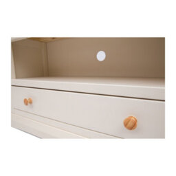 Cabinet Bits Castelli Off White 1 Drawer Tv Cabinet Wood Knob - thumbnail 5