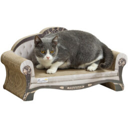 Pawhut Cat Scratching Board 2-In-1 Cardboard Lounge With Catnip, Brown - thumbnail 2