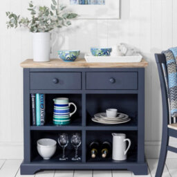 Statement Furniture Florence Sideboard With 2 Drawers And Removable Storage Baskets - Navy Blue - thumbnail 5