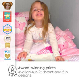 Bloomsbury Mill - Hearts & Butterflies Curtains For Kids Bedroom - Lined Curtain Pair Inc Tie Backs 66 X 72 Inch Or 168Cm X 183Cm - thumbnail 6