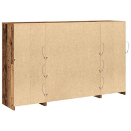 Berkfield Sideboard With Led Lights Old Wood 163X37X100 Cm Engineered Wood - thumbnail 8