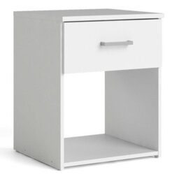 Wyld Haus Berlin White 3-Piece Bedroom Set With Bedside, Chest Of Drawers And Wardrobe - thumbnail 5