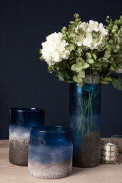 Orsina Chiara Small Blue Sand Effect Vase - thumbnail 2