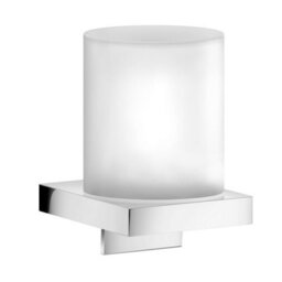 Smedbo Frosted Glass Soap Dispenser With Polished Chrome Wall Mount Refillable Bathroom Kitchen Hand Wash Sanitiser