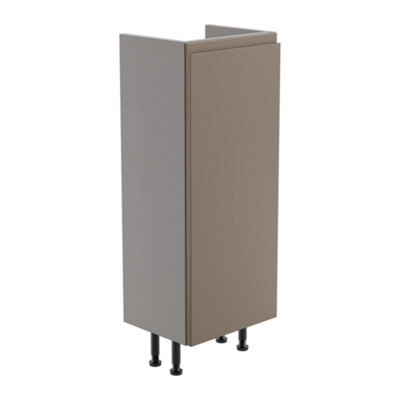 Westport Slim Matt Stone Grey Modern Freestanding Bathroom & Wet Room Base Unit (W)295mm (H)820mm - image 1