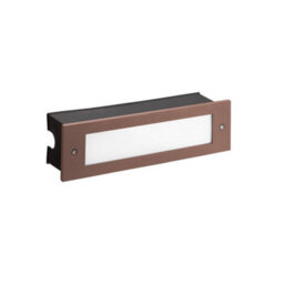 Luminosa Lighting Luminosa Micenas Outdoor Led Recessed Wall Light Brown 29.8Cm 1140Lm 3000K Ip65