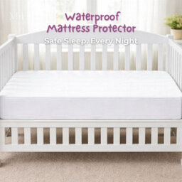 MHG Living Premium Waterproof Cot Mattress Protector - Brushed Cotton, Soft & Breathable, Fits 120 X 60Cm - thumbnail 2