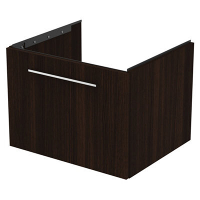 Ideal Standard I.life B Coffee Oak Effect Wall-Mounted Bathroom Vanity Unit (H) 440mm (W) 600mm - image 1