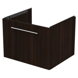 Ideal Standard I.life B Coffee Oak Effect Wall-Mounted Bathroom Vanity Unit (H) 440mm (W) 600mm - thumbnail 1