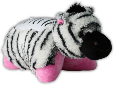 New Soft Cuddly Plushy Night Time Pets Kids Night Light Bedroom Zebra