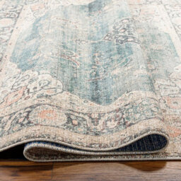 Livabliss Becki Owens Marlene-Vintage Blue Grey Traditional Vintage Boho Living Dining Bedroom Rug 157 X 213 Cm Easy Care, Non Shedding - thumbnail 3