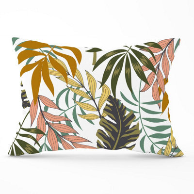 Warren Reed Designer Tropical Leaves Cushions 33Cm X 48Cm