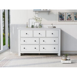 Sideboard Side Cabinet Kitchen Cabinet Storage Cabinet Sideboard Chest Of Drawers With 7 Drawers For Living Room, White - thumbnail 1
