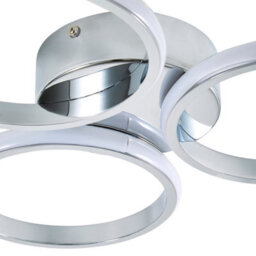 Plum&clay Astral 3 Ring Chrome Decorative Led Light - thumbnail 2