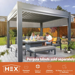 Hex Living Marchington Aluminium Pergola - thumbnail 4