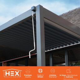 Hex Living Marchington Aluminium Pergola - thumbnail 6