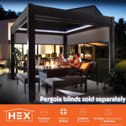 Hex Living Marchington Aluminium Pergola - thumbnail 3