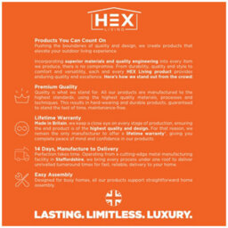 Hex Living Marchington Aluminium Pergola - thumbnail 2