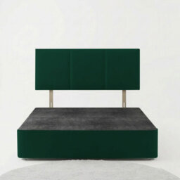 Adore Designs Alton Plush Velvet Divan Bed, Headboard - 5Ft Kingsize - Emerald Green - 2 Drawers Foot End - thumbnail 3