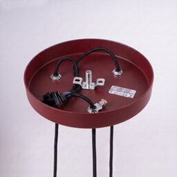 Sollux Lighting Arche Steel Burgundy 3 Lights Modern Pendant Lamps - thumbnail 4