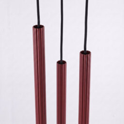 Sollux Lighting Arche Steel Burgundy 3 Lights Modern Pendant Lamps - thumbnail 6
