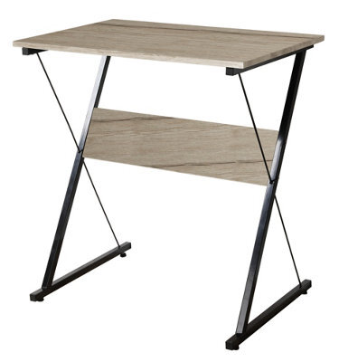 Nordlys Metal And Black Wood Top Desk Industrial Style Bedroom - image 1