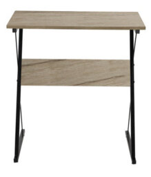 Nordlys Metal And Black Wood Top Desk Industrial Style Bedroom - thumbnail 4