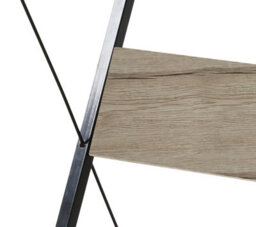 Nordlys Metal And Black Wood Top Desk Industrial Style Bedroom - thumbnail 5