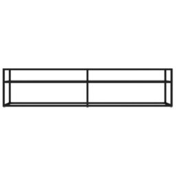 Berkfield Sturdy Tv Cabinet Black 180X40X40.5 Cm Tempered Glass - thumbnail 3