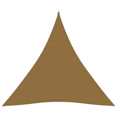 Berkfield Sunshade Sail 160 G/m2 Taupe 4X4X4 M Hdpe - image 1