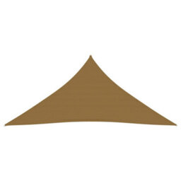 Berkfield Sunshade Sail 160 G/m2 Taupe 4X4X4 M Hdpe - thumbnail 2