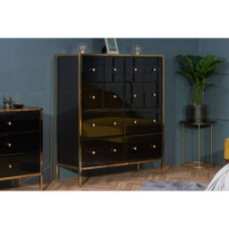 Birlea Fenwick Merchant Chest Black & Gold - thumbnail 2