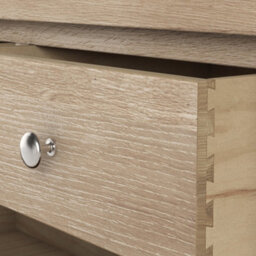 Farro Washed Oak Small Sideboard Cabinet Fully Assembled - By Roseland Furniture - thumbnail 7