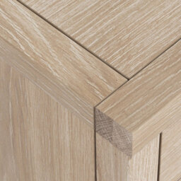 Farro Washed Oak Small Sideboard Cabinet Fully Assembled - By Roseland Furniture - thumbnail 6