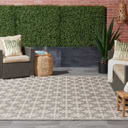 Outdoor Rug, Modern Rug, Optical (3D) Diningroom Rug, Grey Outdoor Rug, Stain-Resistant Abstract Rug-160Cm X 221Cm - thumbnail 2