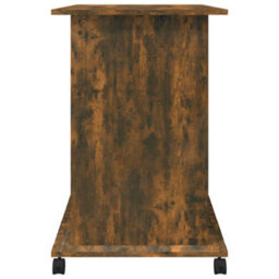 Berkfield Computer Desk Smoked Oak 80X50X75 Cm Engineered Wood - thumbnail 7