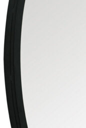 Mirroroutlet The Circulus Black Framed Flat Bottom Circular Garden Wall Mirror 105Cm X 100Cm - thumbnail 4
