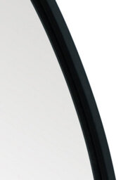 Mirroroutlet The Circulus Black Framed Flat Bottom Circular Garden Wall Mirror 105Cm X 100Cm - thumbnail 5