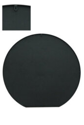 Mirroroutlet The Circulus Black Framed Flat Bottom Circular Garden Wall Mirror 105Cm X 100Cm - thumbnail 6