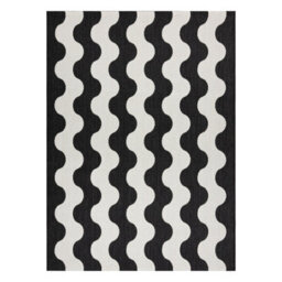 RugsX Carpet Sisal Flat 49377690 Waves Cream Black 80X150 Cm - thumbnail 2