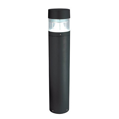 Luminosa Lighting Luminosa Zone Outdoor Bollard Ip65 12.3W Textured Black Paint & Clear Pc
