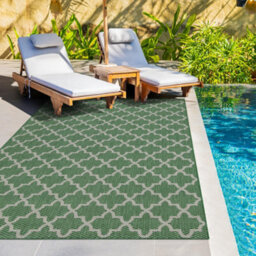 Homeart Outdoor Rugs Easy Cleaning Area Rugs For Balcony,garden,picnic,uv Weather Resistant  D.grey Cream,140X200-Mc - thumbnail 3